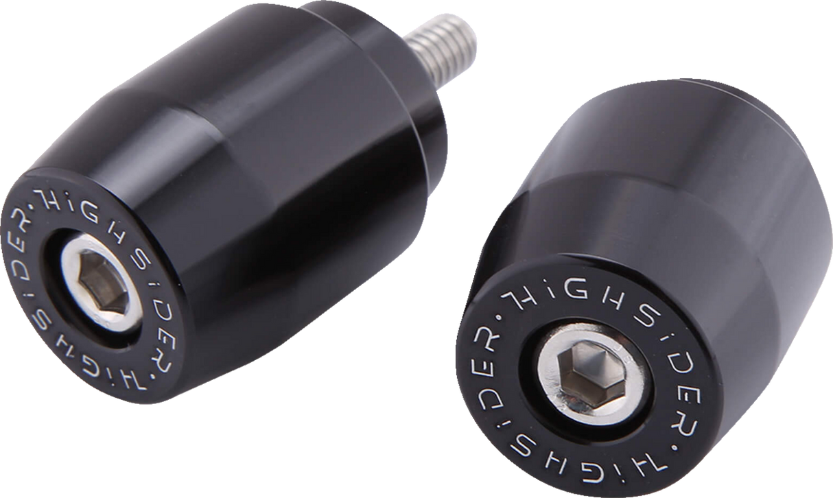 HIGHSIDER Bar End Weights - M6 - Black - Yamaha 161-047