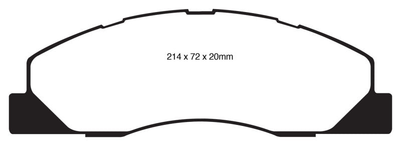 EBC 09-11 Dodge Ram 2500 Pick-up 5.7 2WD/4WD Greenstuff Front Brake Pads DP61847