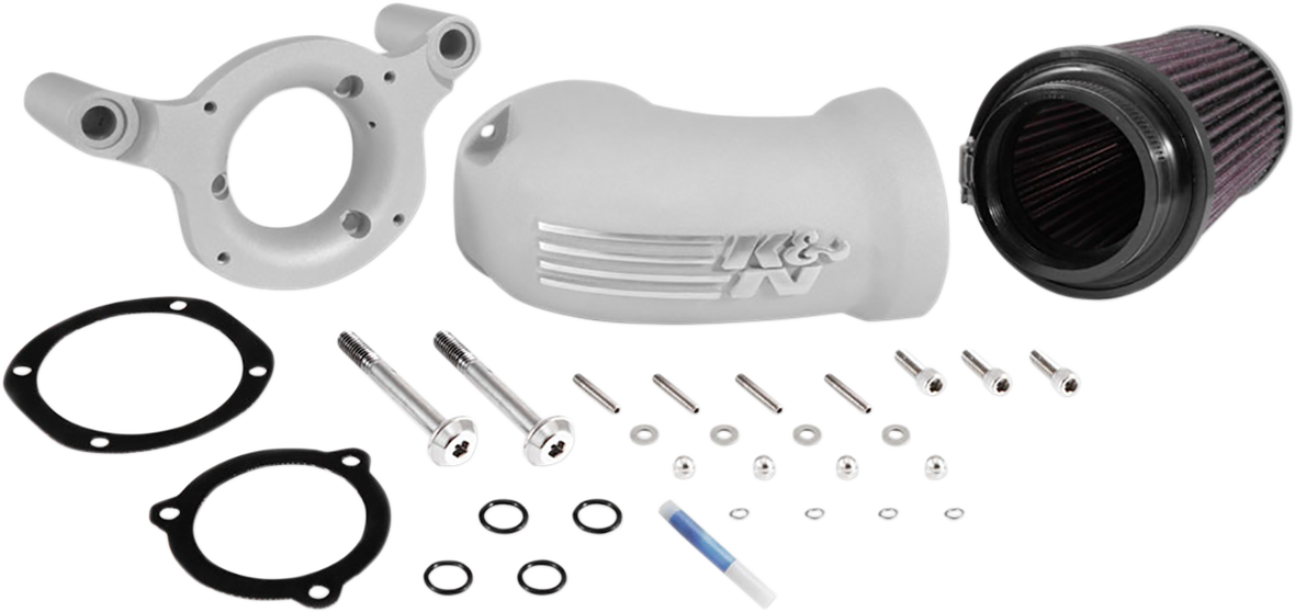 K & N Intake Kit - Silver - Softail/Dyna 63-1137S