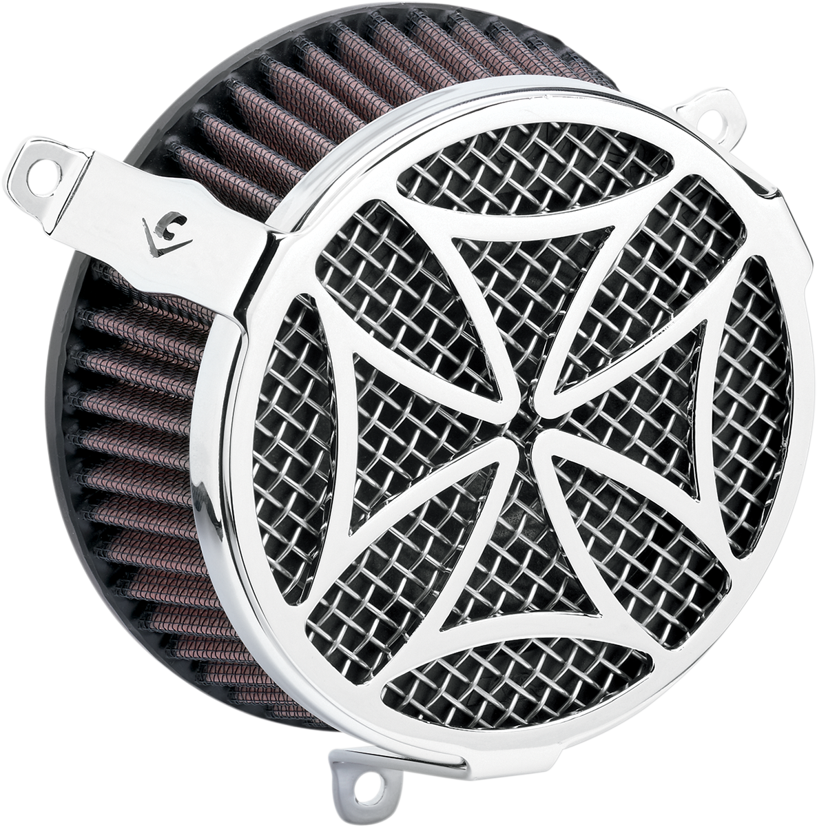 COBRA Cross Air Filter - Chrome - Dresser 606-0100-02