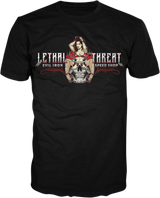 LETHAL THREAT Evil Iron T-Shirt - Black - Medium LT20893M