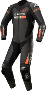 ALPINESTARS GP Force Chaser 1-Piece Leather Suit - Black/Red Fluorescent - US 44 / EU 54 3150321-1030-54