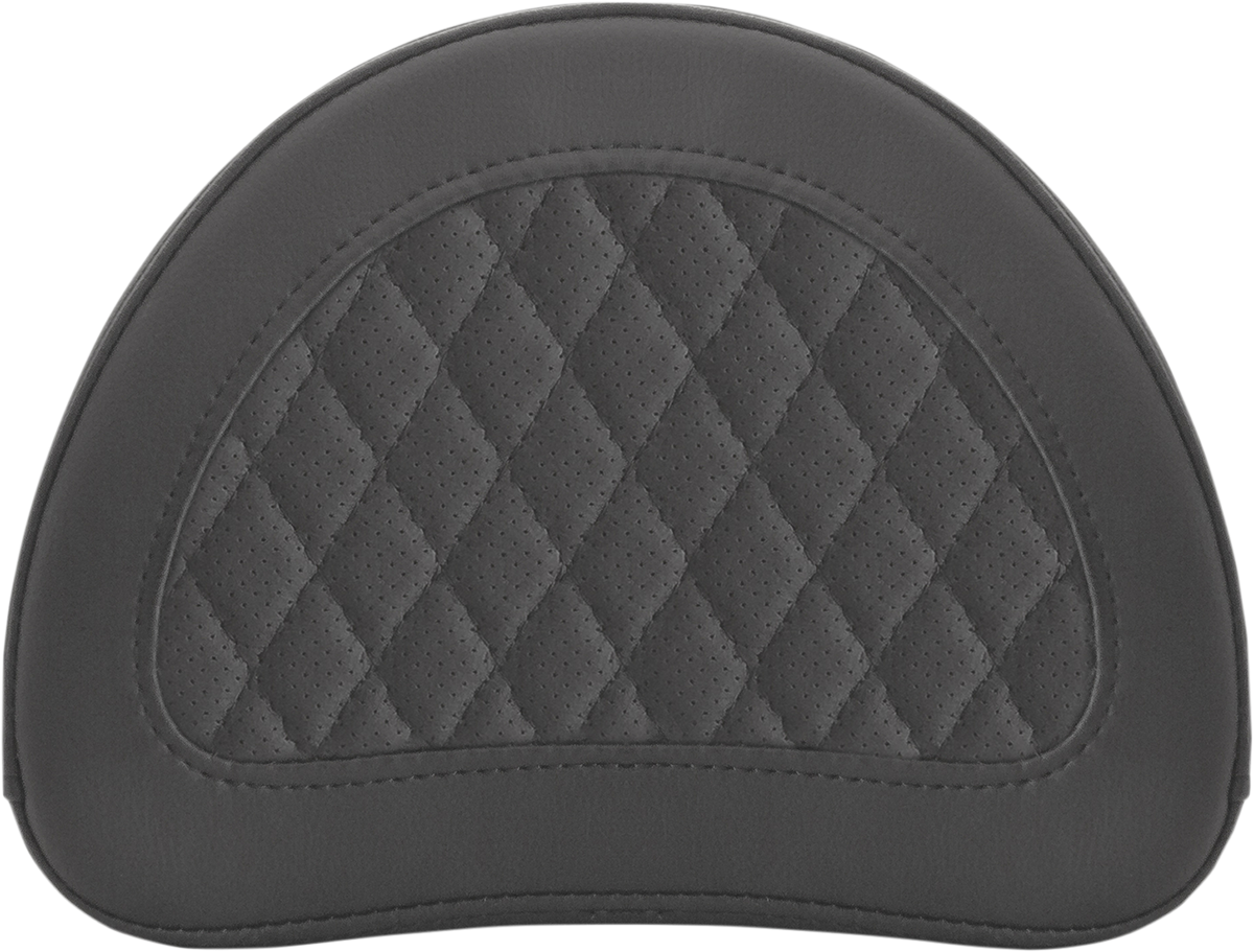 SADDLEMEN Sissy Bar Pad - Lattice Stitched - Black 0513SM