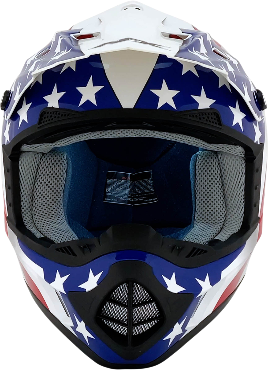 AFX FX-17 Helmet - Flag - White - 3XL 0110-7633