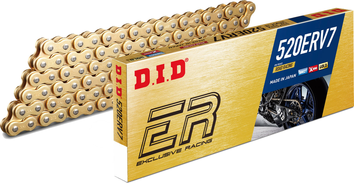 D.I.D Chain 520erv7 100l Gold/Gold 520ERV7100ZB