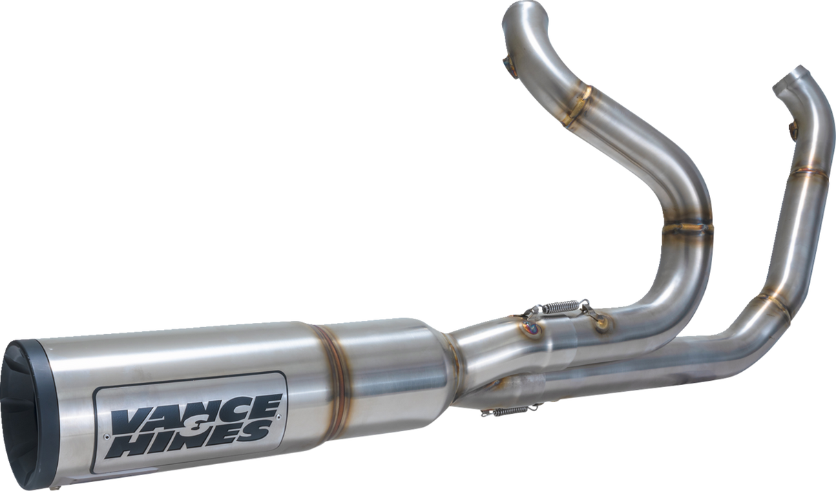 VANCE & HINES Hi-Output RR Exhaust System - Brushed  Glide  FLTRXST 2017-2024  27321