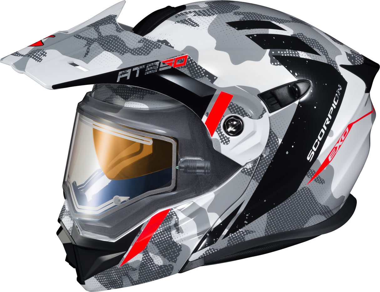 SCORPION EXO Exo-At950 Cold Weather Helmet Outrigger White/Grey Sm (Elec) 95-1623-SE