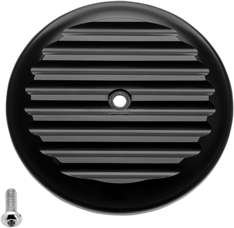 JOKER MACHINE Finned Air Cleaner Cover - Black 02-220-1