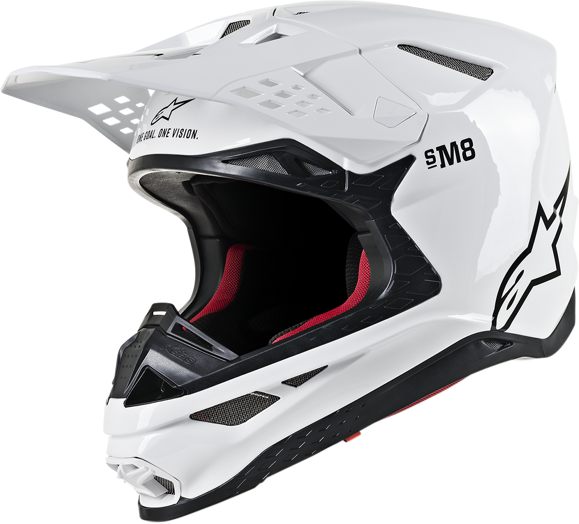 ALPINESTARS Supertech M8 Helmet - MIPS - Gloss White - Small 8300719-2180-SM