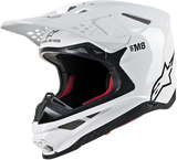 ALPINESTARS Supertech M8 Helmet - MIPS - Gloss White - Small 8300719-2180-SM