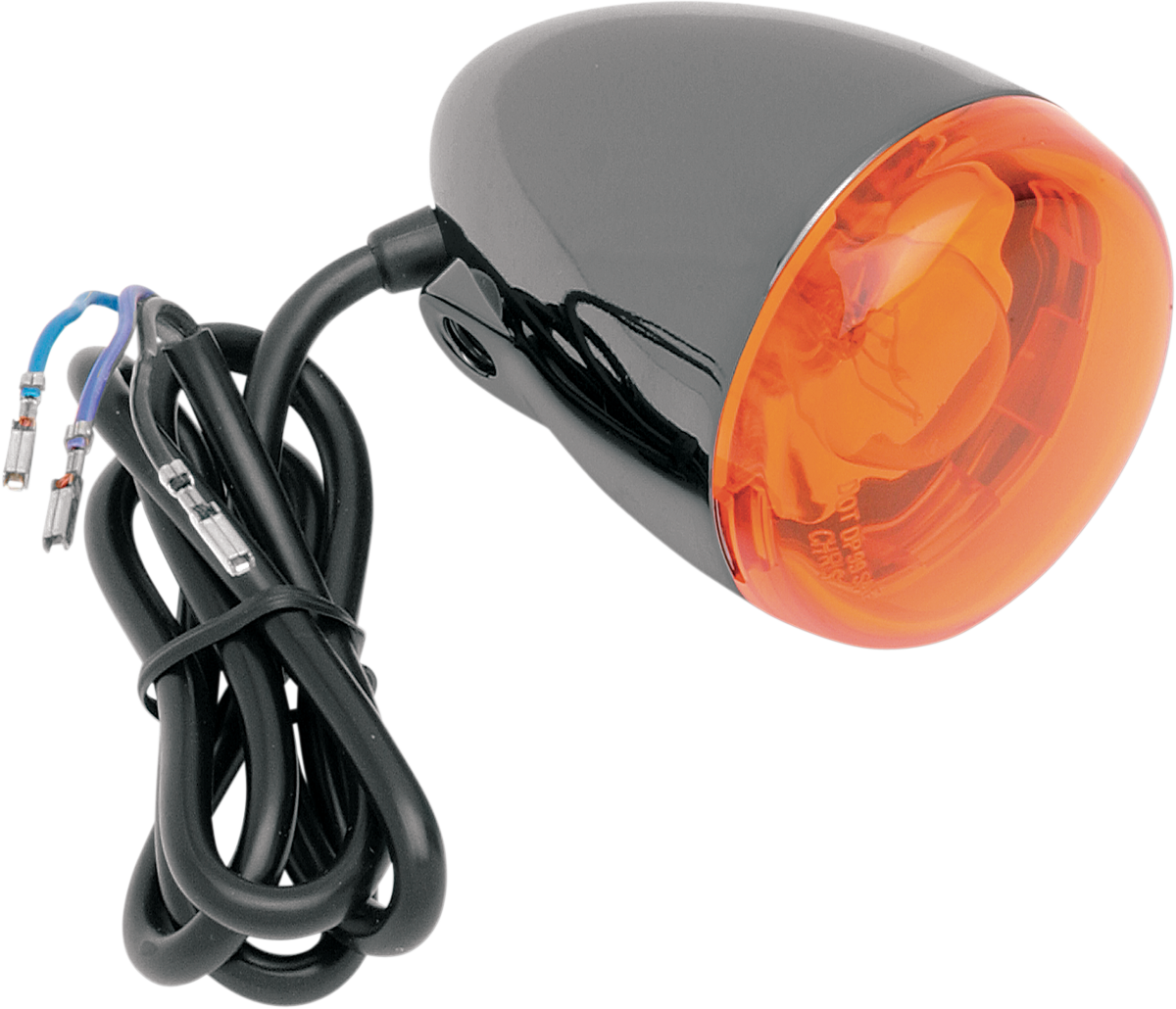 CHRIS PRODUCTS Turn Signal - Black Nickel/Amber 8500A-BN