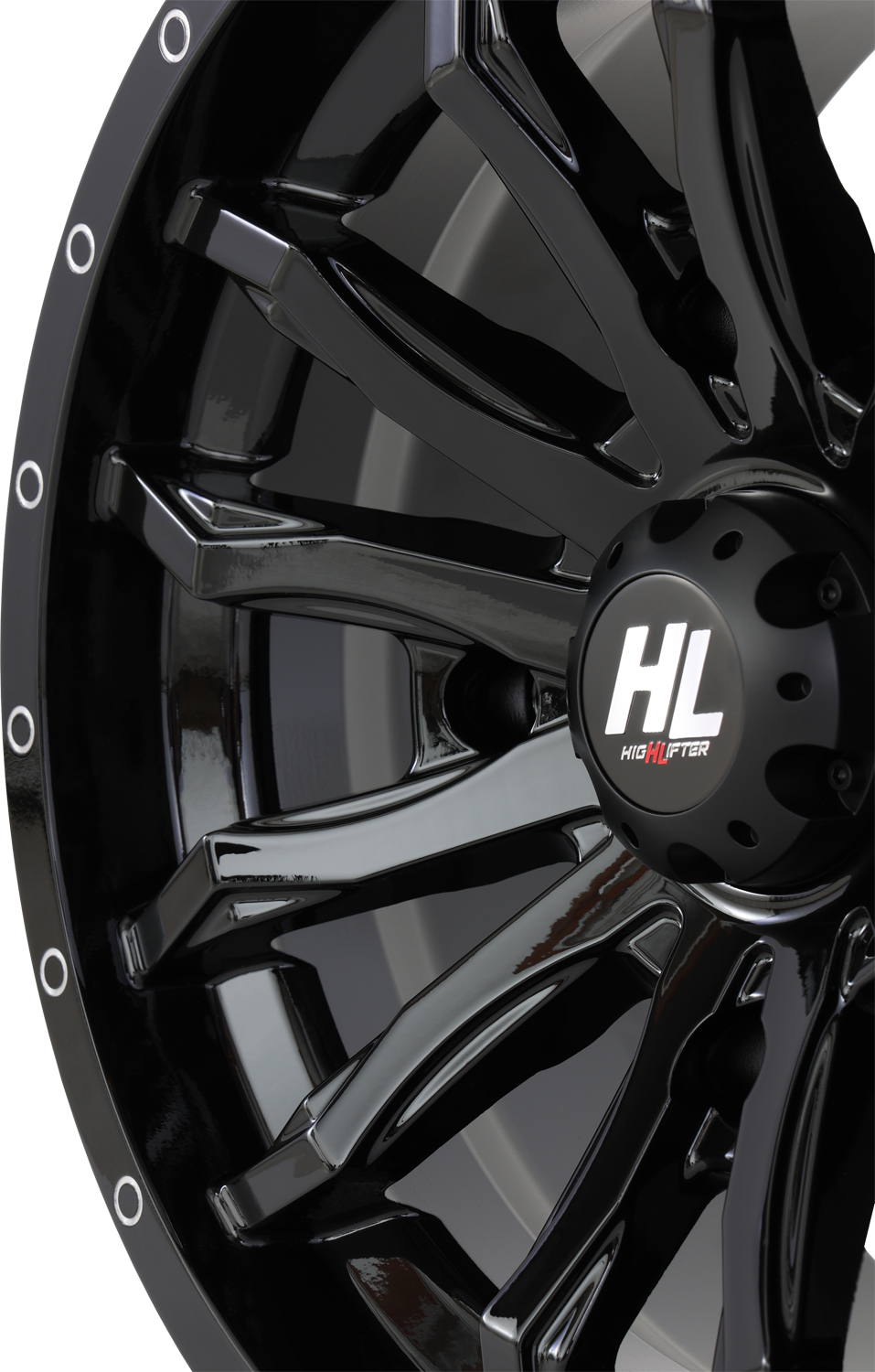 HIGH LIFTER Wheel - HL21 - Front/Rear - Gloss Black - 14x7 - 4/156 - 4+3 (+10 mm) 14HL21-1256