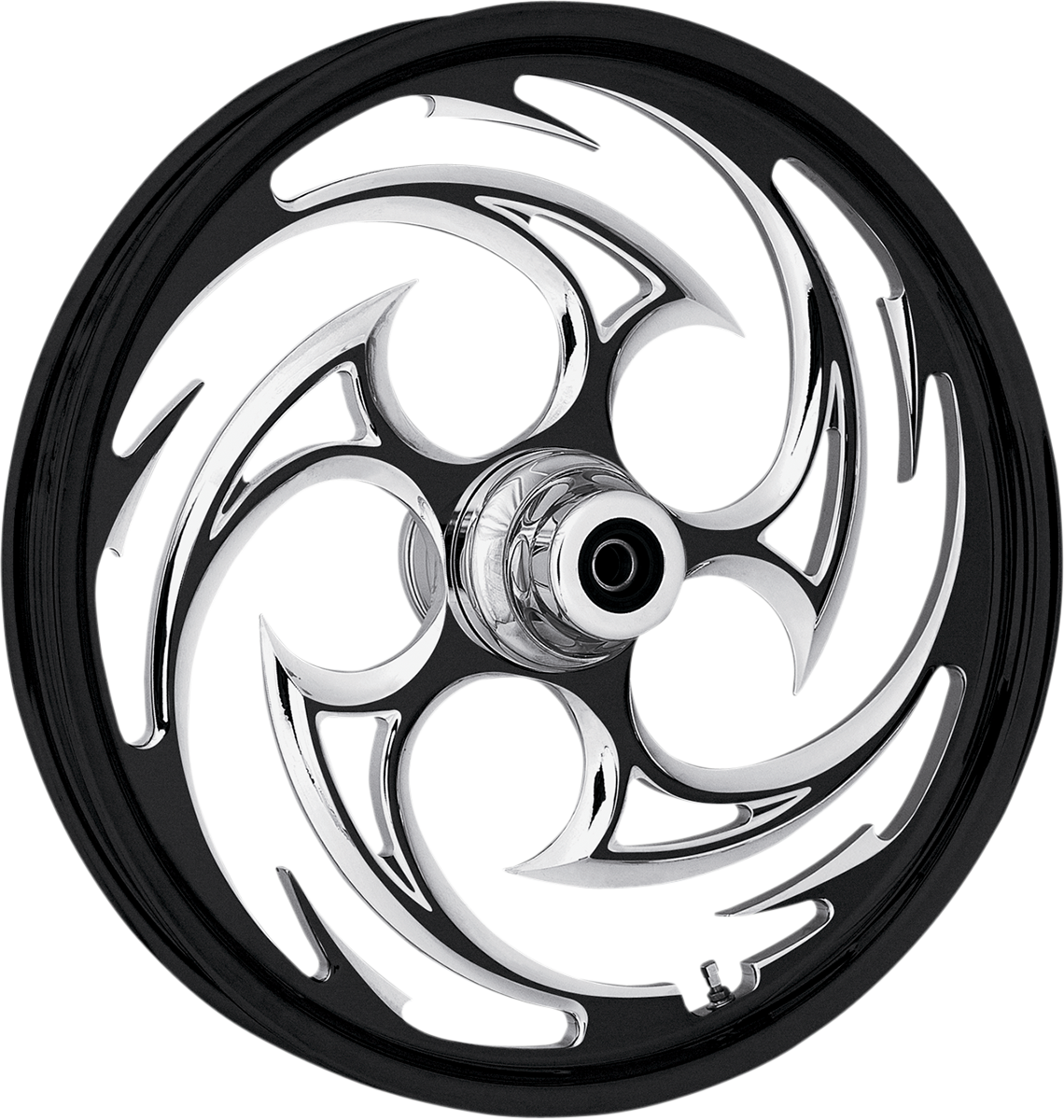 RC COMPONENTS Savage Eclipse Front Wheel - Dual Disc/No ABS - Black - 16"x3.50" - '00-'07 FLT 16350-9917-85E