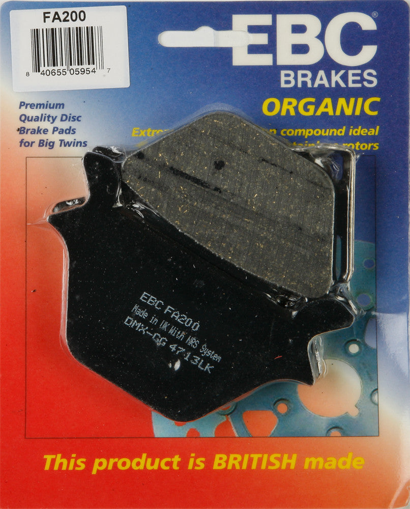 EBC Brake Pads Fa200 Organic FA200