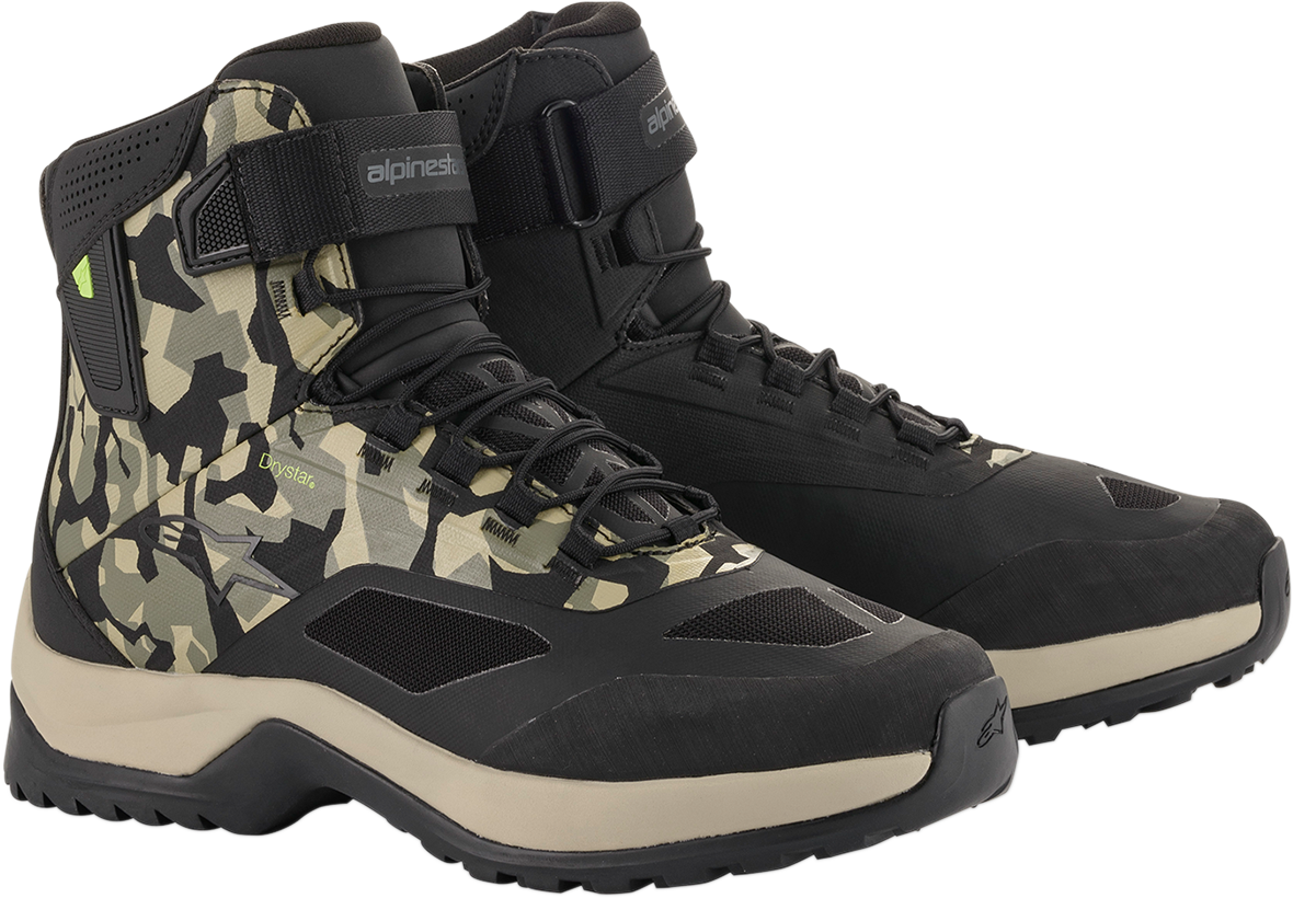 ALPINESTARS CR-6 Drystar® Shoes - Black/Brown/Green - US 10 2611020160910