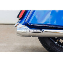 S&S CYCLE 4" Broadhead Slip-On Mufflers  Fishtail  Chrome Indian Challenger/Chieftain  550-1077