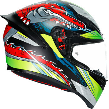 AGV K1 Helmet - Dundee - Matte Lime/Red - MS 210281O2I006106