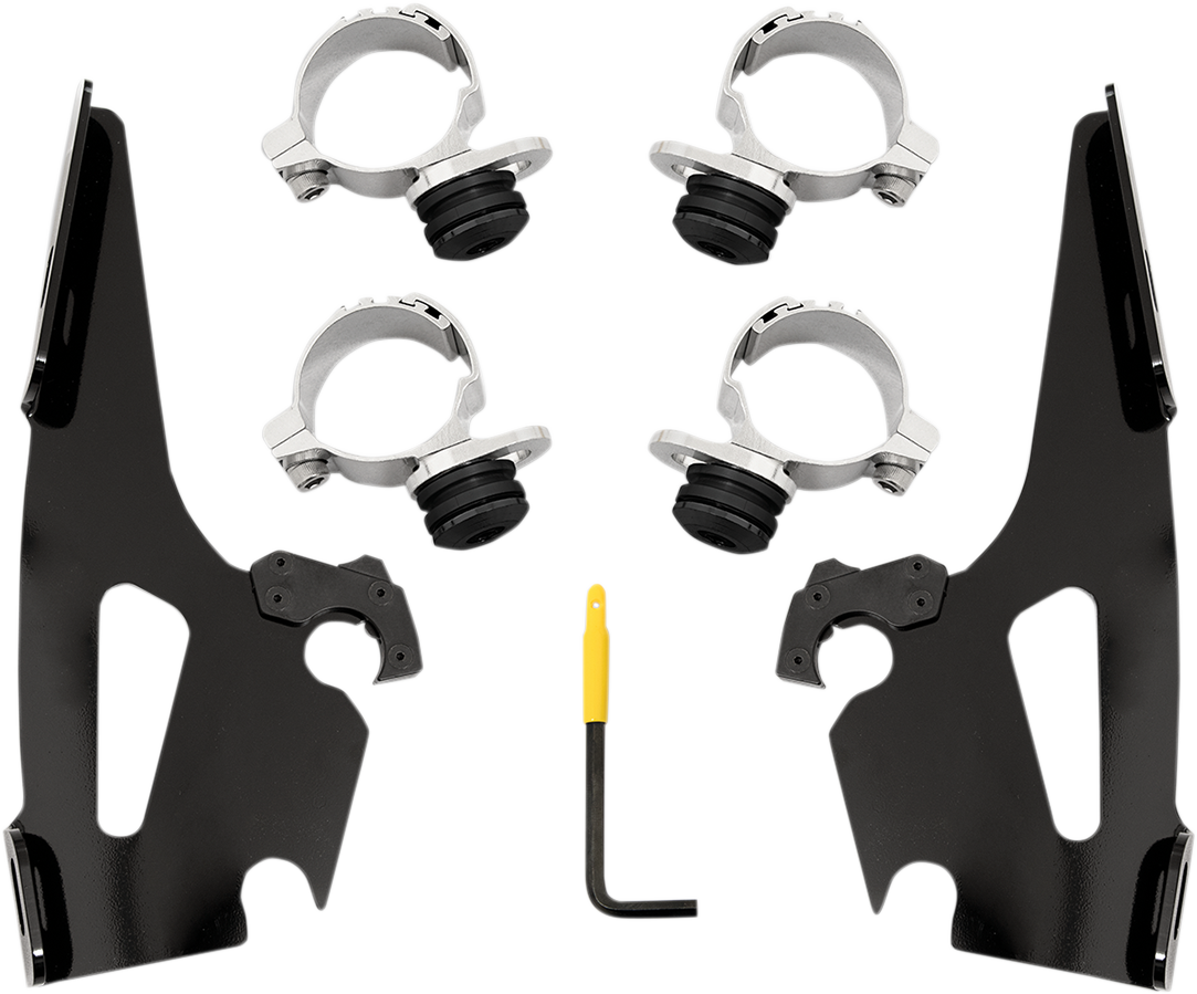 MEMPHIS SHADES Fats/Slim/Sportshield Mounting Kit - Black - Scout MEB2019