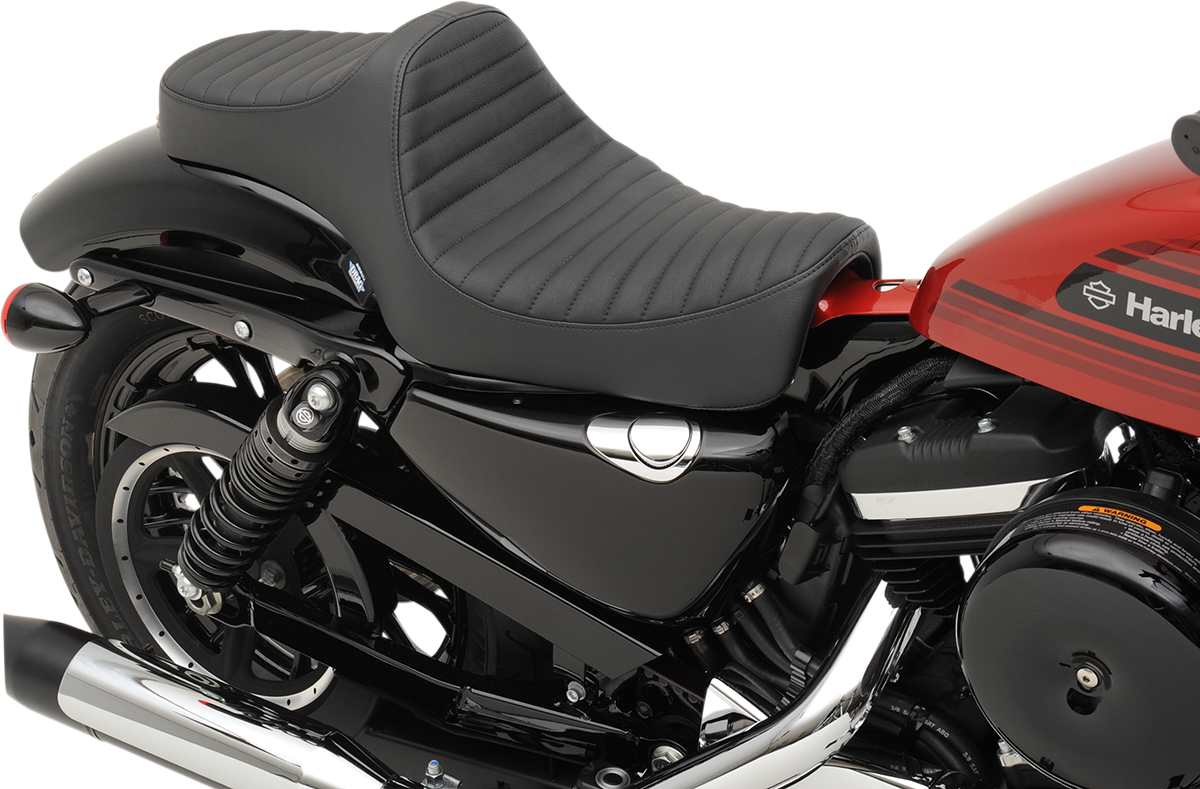 DRAG SPECIALTIES Predator III Seat - Classic Stitch - '04-'22 XL NO RUBBER BUMPERS 0804-0730