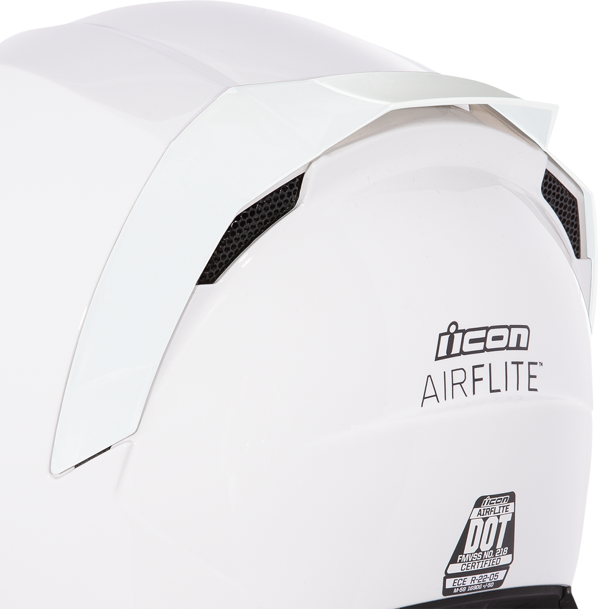 ICON Airflite™ Rear Spoiler - Rubatone White 0133-1268