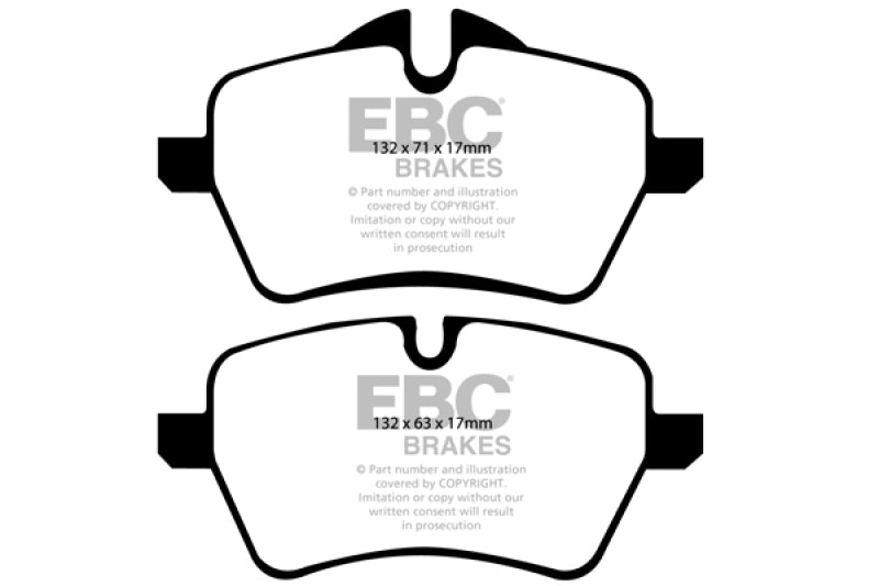 EBC 07-14 Mini Hardtop 1.6 Turbo Cooper S Greenstuff Front Brake Pads DP21789