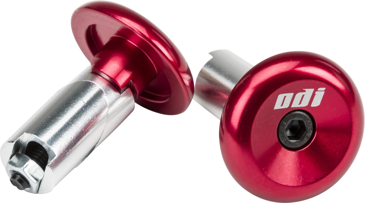 ODIAluminum Bar End Plugs RedF71APR