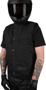 THRASHIN SUPPLY CO. Nightrider v2 Riding Vest - Black - 2XL TMJ-12-12