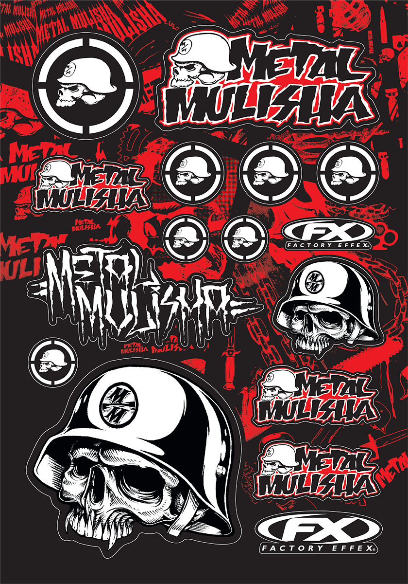 FACTORY EFFEX Decal Kit - Metal Mulisha 14-68050