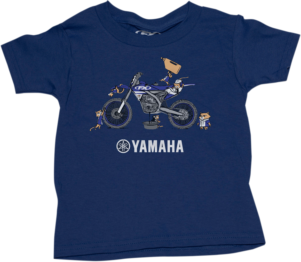 FACTORY EFFEX Toddler Yamaha Pit Crew T-Shirt - Blue - 4T 22-83224