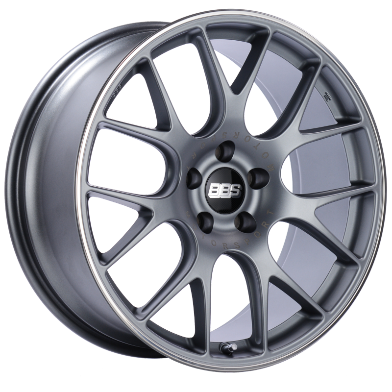 BBS CH-R 20x9 5x120 ET29 Satin Titanium Polished Rim Protector Wheel -82mm PFS/Clip Required CH113TIPO