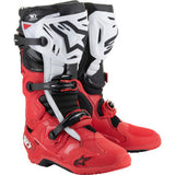 ALPINESTARS Tech 10 Enduro Boots - Bright Red/Black/White - US 8  2010025-3016-8