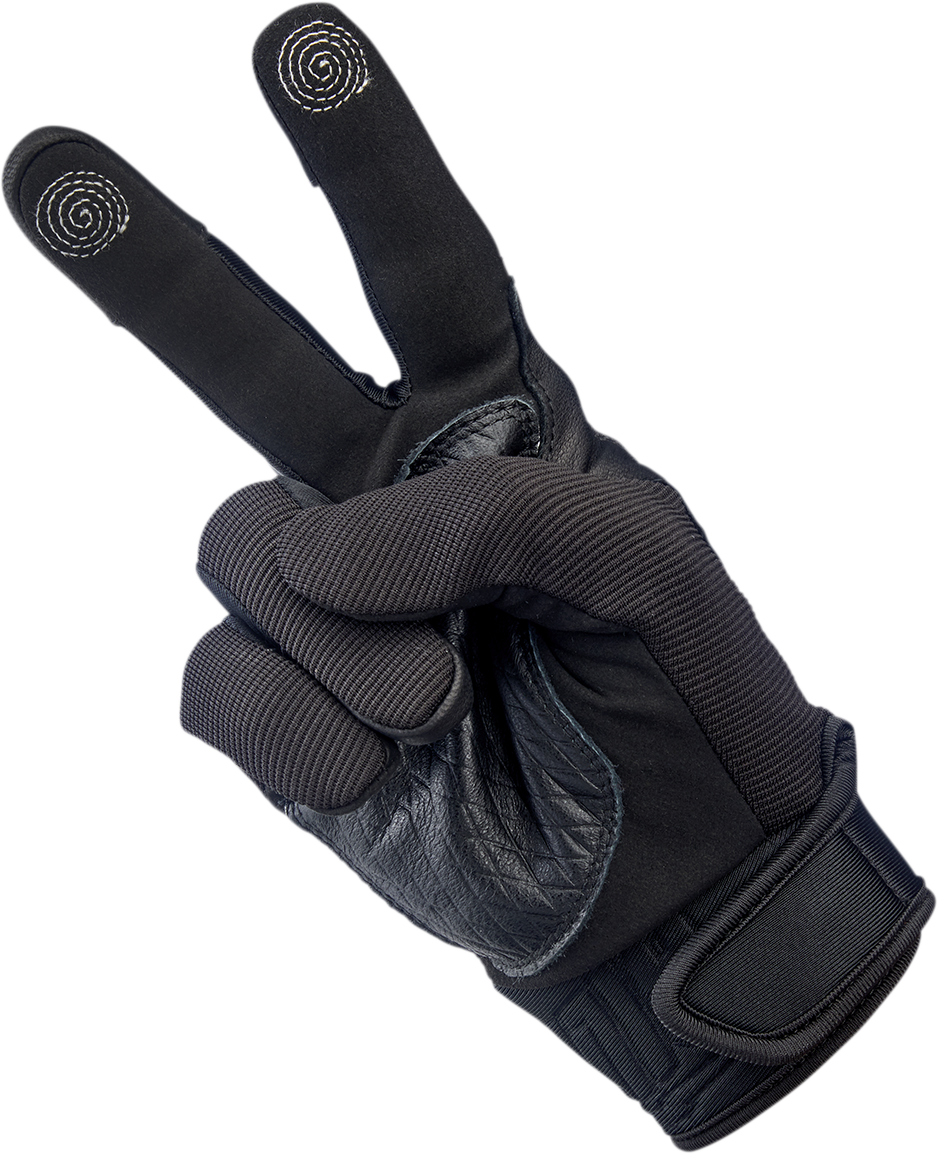 BILTWELL Baja Gloves - Black Out - Small 1508-0101-302