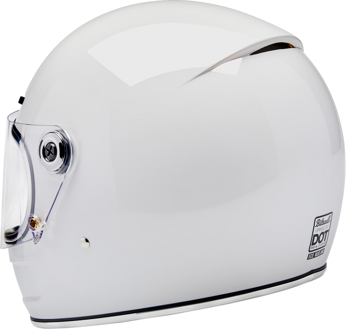 BILTWELL Gringo SV Helmet - Gloss White - Large 1006-104-504