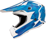 MOOSE RACING Youth F.I. Helmet - Agroid Camo - MIPS® - Blue/White - Large 0111-1534