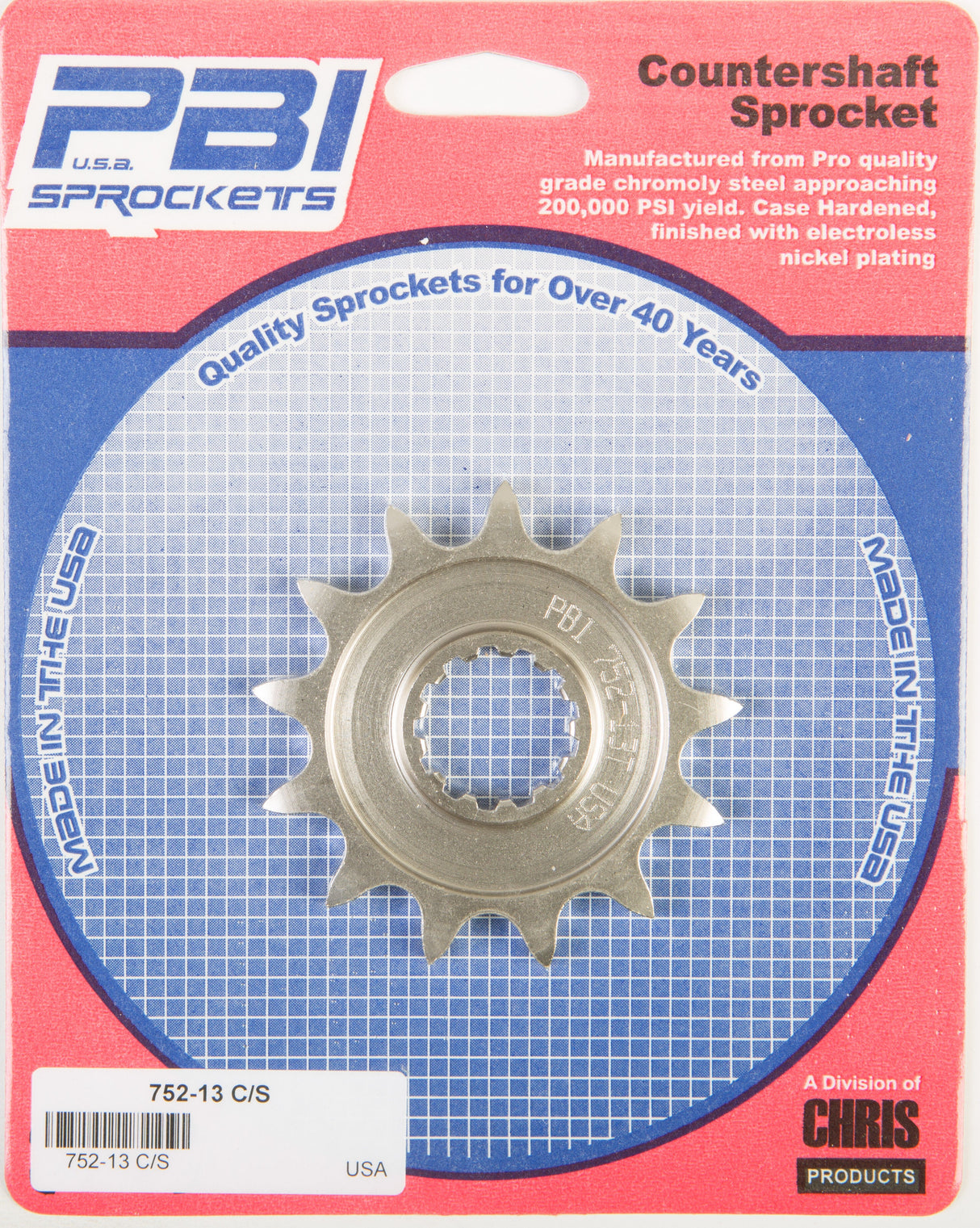 PBIFront Cs Sprocket Steel 13t-520 Kaw/Yam752-13