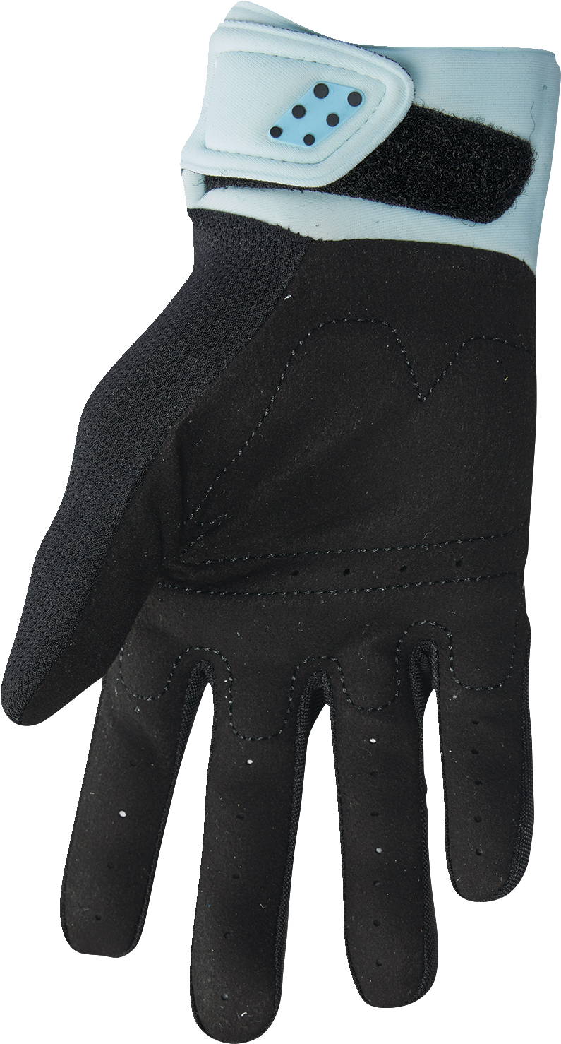 THOR Women's Spectrum Gloves - Black/Light Mint - Small 3331-0234