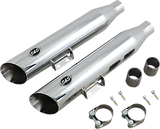 S&S CYCLE Slash Cut Mufflers - 50 State - Chrome 550-0756B