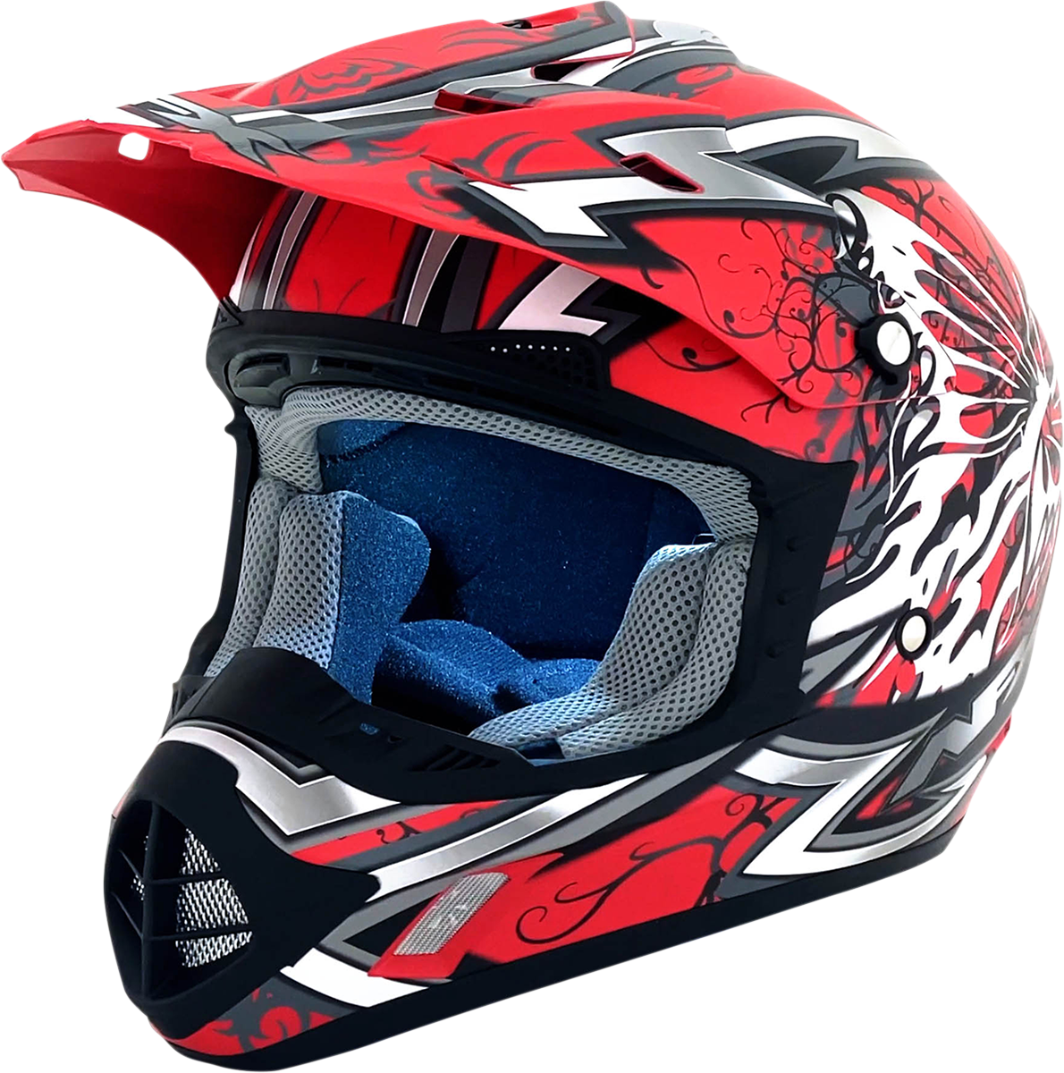 AFX FX-17Y Helmet - Butterfly - Matte Ferrari Red - Large 0111-1386