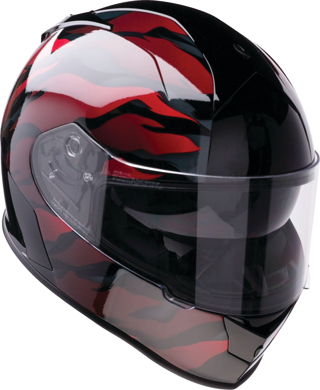 Z1R Warrant Helmet - Panthera - Black/Red - Small 0101-15206