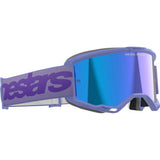 ALPINESTARS GOGGLES Vision 5 Goggle - Wordmark - Purple - Blue Mirror 5102425-3116