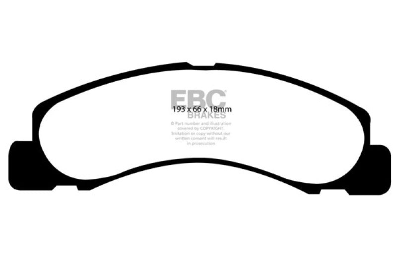 EBC 00-02 Ford Excursion 5.4 2WD Yellowstuff Front Brake Pads DP41308R