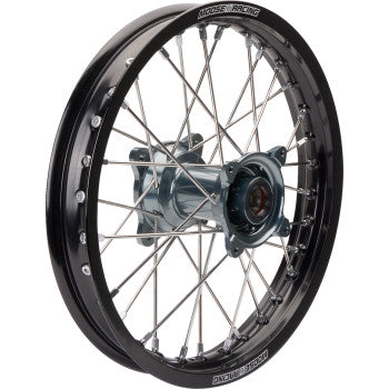 MOOSE RACING Wheel Assembly - SX-1 - Complete - Rear - Black Wheel/Gray Hub - 16x1.85 MR21-18516-BKGY  0204-0686