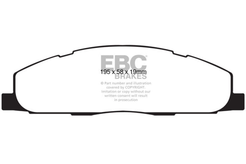 EBC 09-11 Dodge Ram 2500 Pick-up 5.7 2WD/4WD Yellowstuff Rear Brake Pads DP41848R