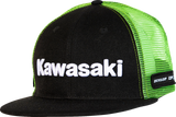 D'COR VISUALS Kawasaki Line Hat - Black/Green - One Size 70-133-1