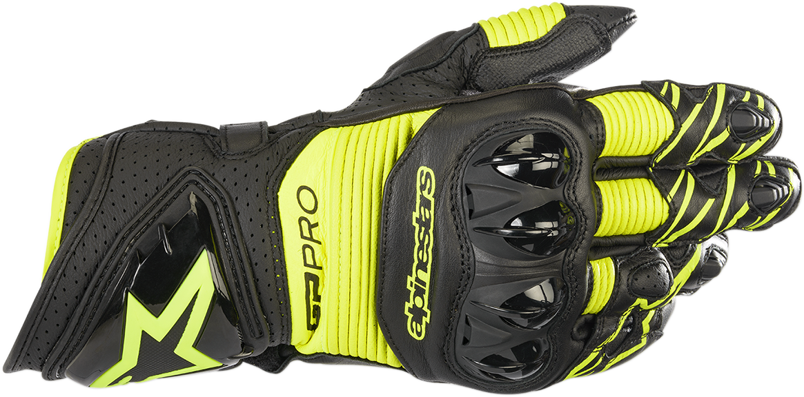 ALPINESTARS GP Pro R3 Gloves - Black/Fluo Yellow - 3XL 3556719-155-3XL