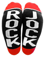 RockJock Socks Black w/ Red and White Logo