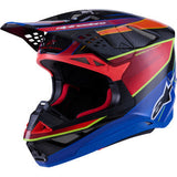 ALPINESTARS Supertech M10 Helmet - MIPS® - Era - Gloss Blue/Red/Yellow Fluo - XL 8301223-7356-XL