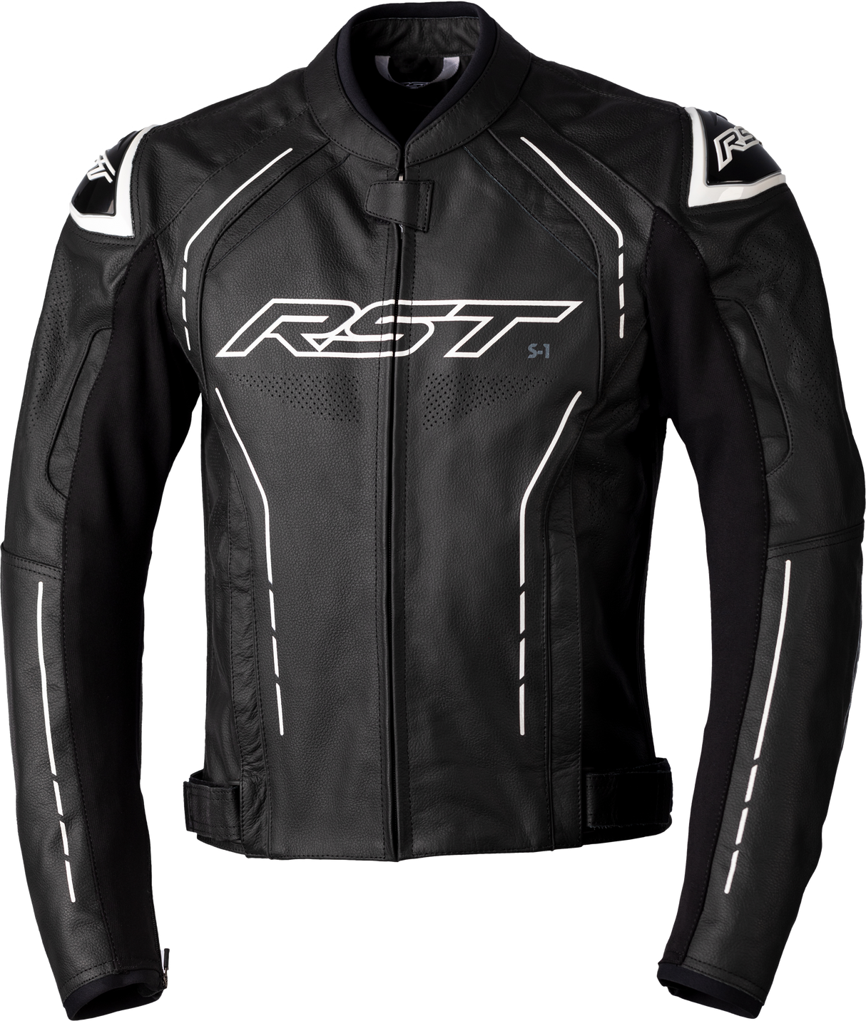 RST S1 Ce Jacket Black/Black/White Leather Xs 102977WHI-38