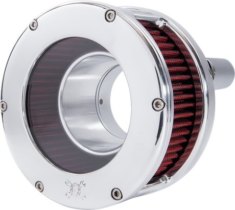 FEULING OIL PUMP CORP. Air Cleaner - BA Series - Chrome - Clear Cover - Red - M8 5438