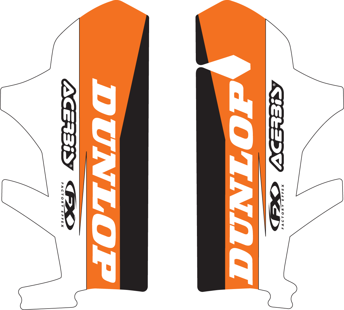 FACTORY EFFEX Fork Guard Graphic - KTM 17-40506